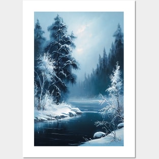 Winter Wonderland- Oil Paint Posters and Art
